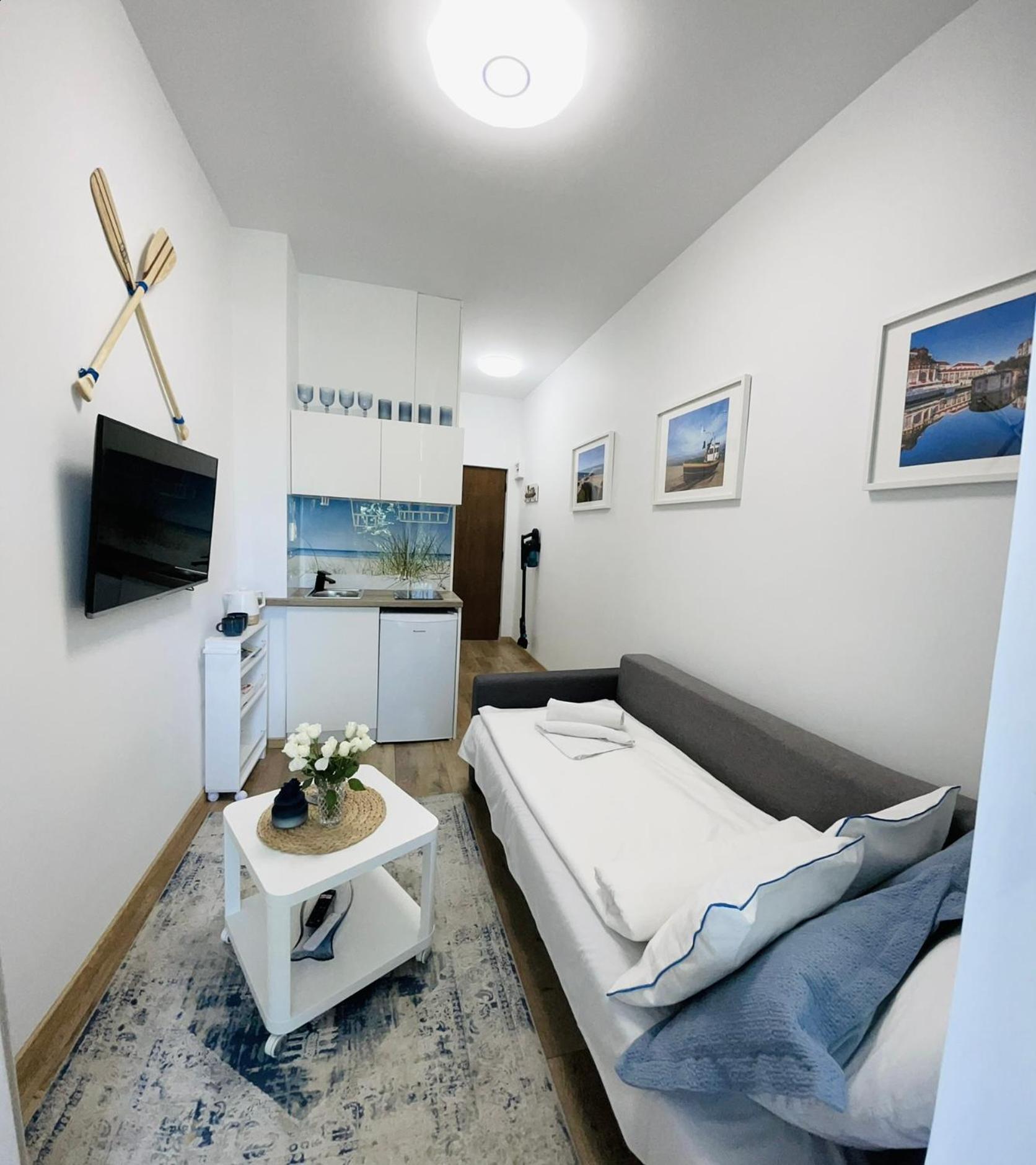 Ferienwohnung Mini Chrobrego Przy Plazy Z Loggia Zoppot Exterior foto